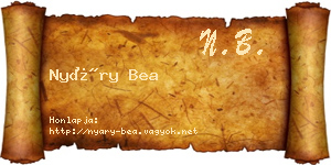 Nyáry Bea névjegykártya